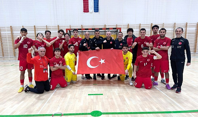 Futsal U19 Milli Takımı Hırvatistan'da tarih yazdı
