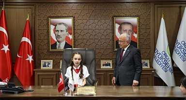 OBB bugün minik başkan Cemre Su Korkmaz'a emanetti