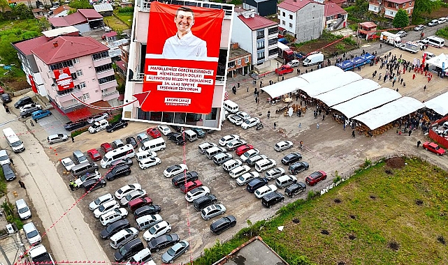 Atıl araziye hayat verdi, mahalleyi sevince boğdu!