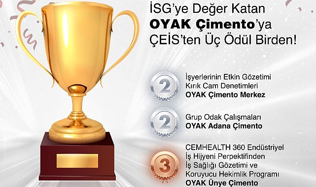 OYAK Çimento’ya ÇEİS’ten İSG’de üç büyük ödül