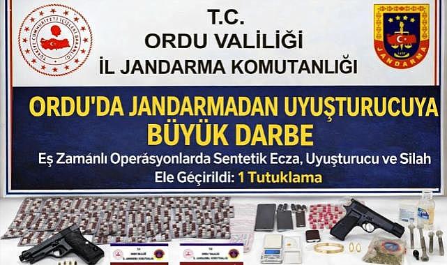 Ordu'da Jandarmadan uyuşturucuya büyük darbe