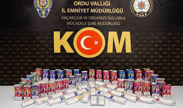 Ordu'da Kargo Operasyonu: Kaçak elektronik sigara ve akıllı telefon ele geçirildi