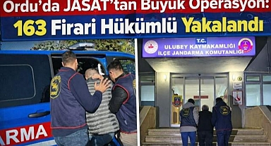 Ordu’da JASAT’tan büyük operasyon: 163 firari hükümlü yakalandı