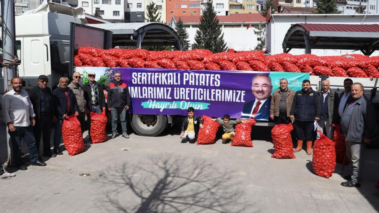 45 ton tohumluk patates verildi