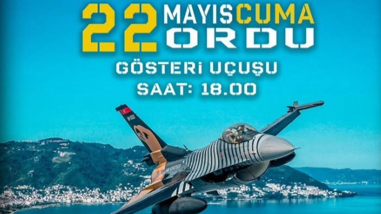 SOLOTÜRK, Ordu Semalarında Gösteri Yapacak