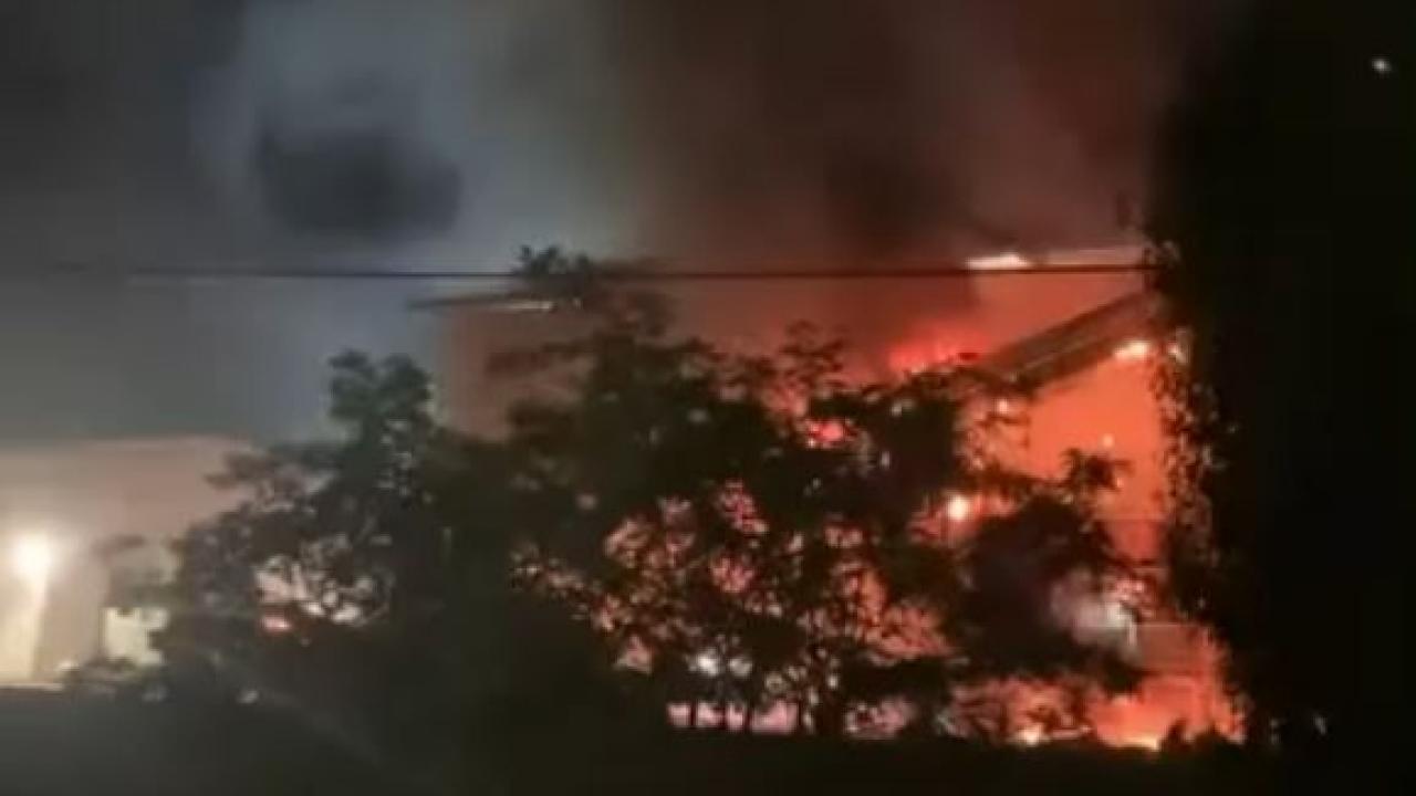 Çamsan'da yangın Korkuttu