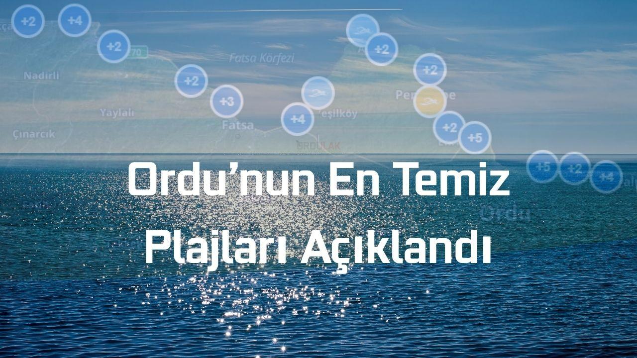 Ordunun Temiz Plajları Açıklandı