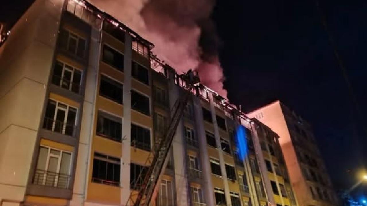 Korgan'da yangın paniğe neden oldu