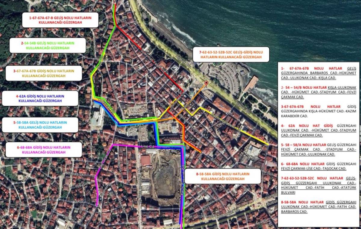 Altınordu Hükümet Caddesi yeniden ulaşıma açıldı